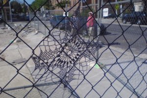 Chickenwire and lace