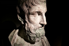 The bust of some philosopher or emperor, Lumley Castle