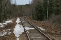 American railroad tracks