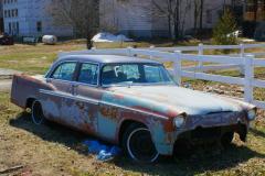Old rusty american car