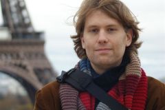 Paris, with my Dr. Who scarf on
