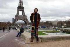Paris, Me, a scarf, and some dude.